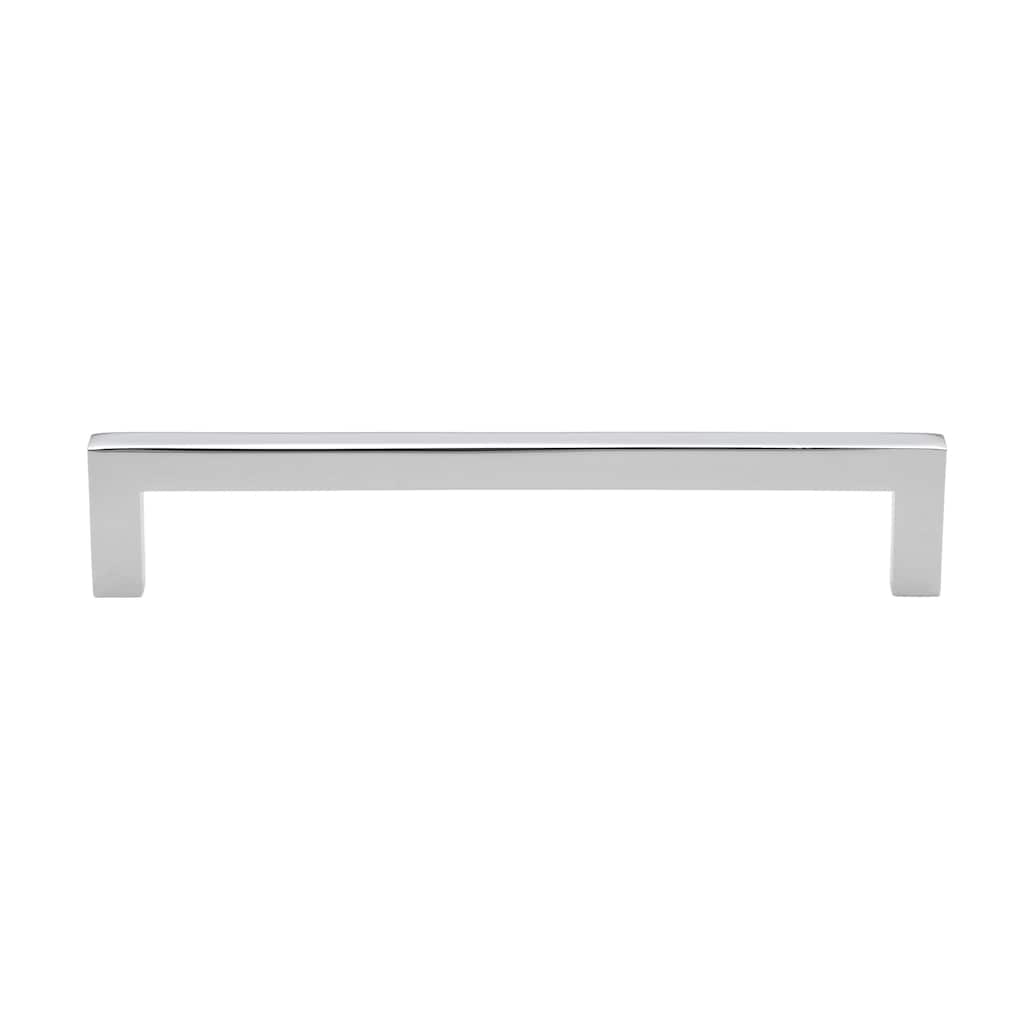 Gliderite 6-5/16 in. CC Solid Square Cabinet Bar Pull Handle Polished Chrome (Pack of 10 or 25)