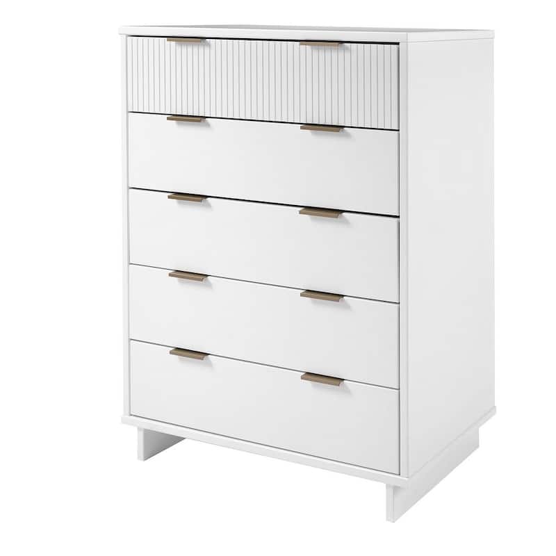 Manhattan Comfort Granville 45.27" Modern Tall 5 Drawer Dresser