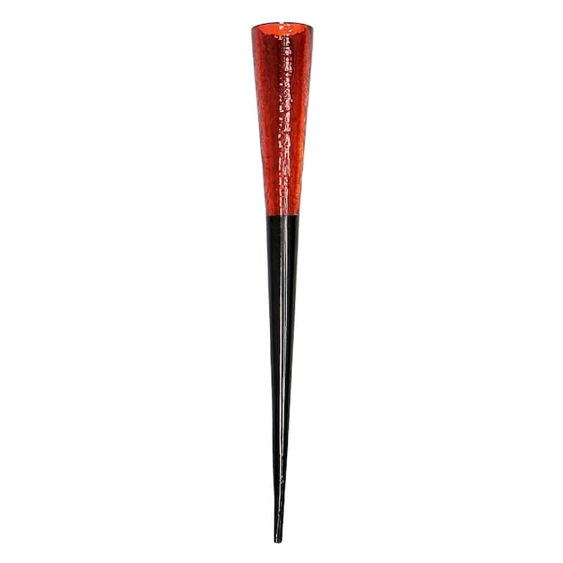 Achla Designs 15.75"H Red and Black Glass/Iron Outdoor Votive Sparkle Candle Holder Cone, Home and Garden Accent Décor