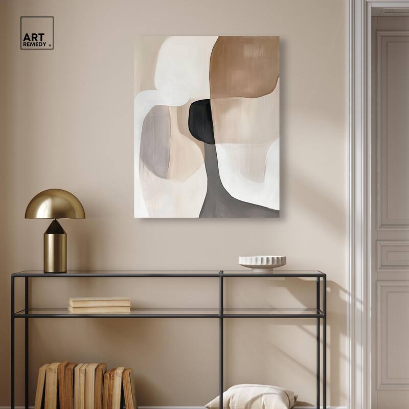 Curvilinear Composition II Canvas by Art Remedy, Gallery Wrapped