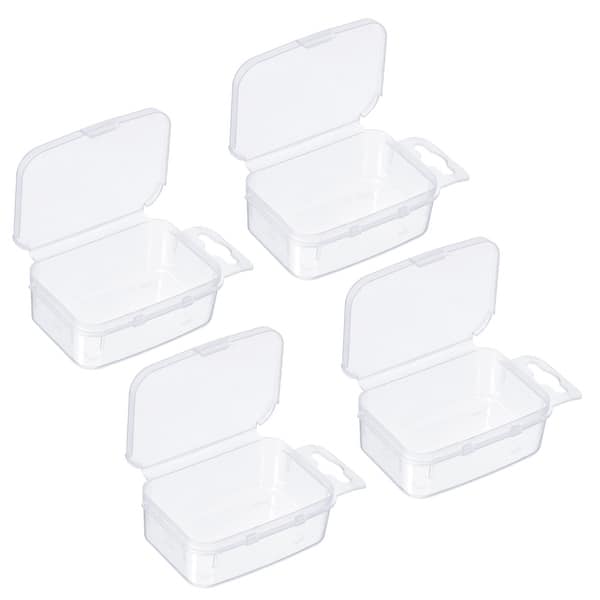 4pcs Fishing Tackle Accessory Box, Fish Lure Bait Hooks Storage Container,  Clear - 2 x 1.5 x 0.8 inch - Bed Bath & Beyond - 36742620