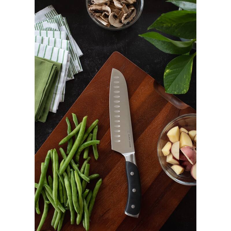Dura Living Elite 7-inch Santoku Knife - Forged German Steel Kitchen Knife