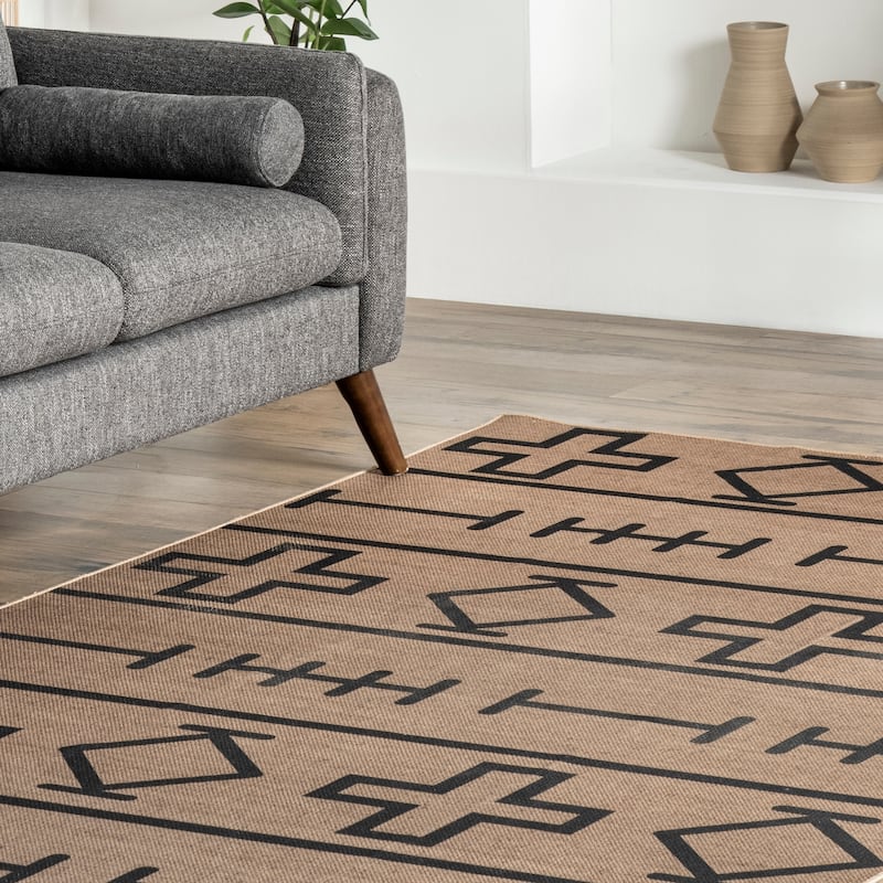 Nuloom Melony SuperiorWash Easy-Jute Machine Washable Tribal Area Rug