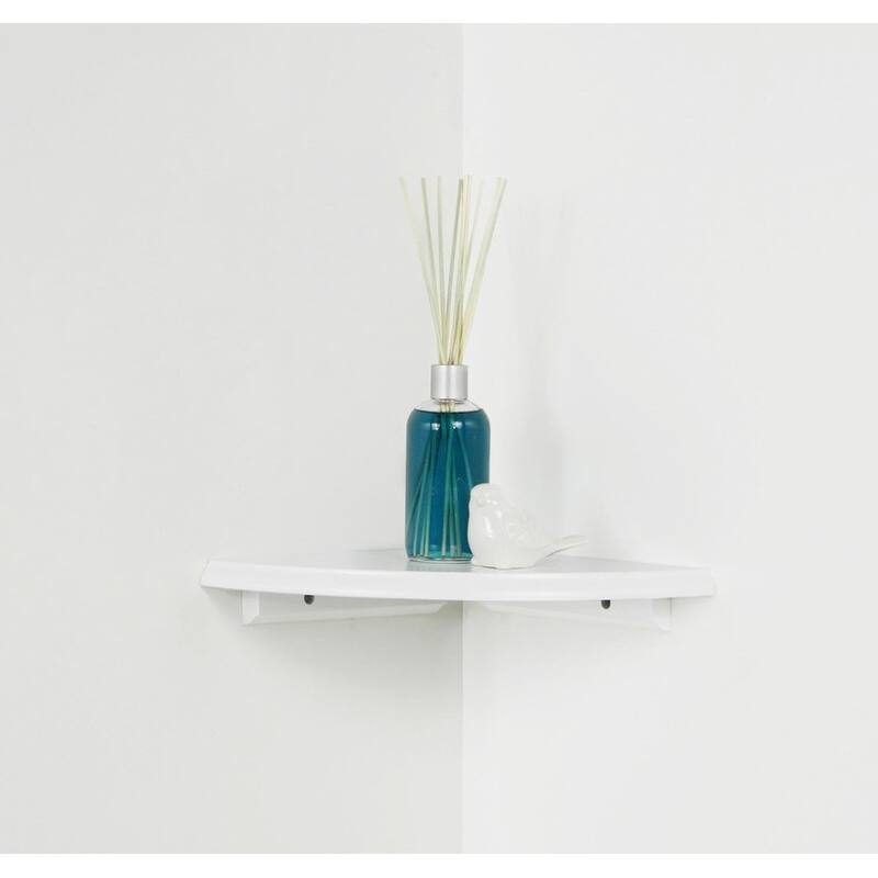 InPlace Shelvin White Corner Shelf Kit Bed Bath & Beyond 39467298