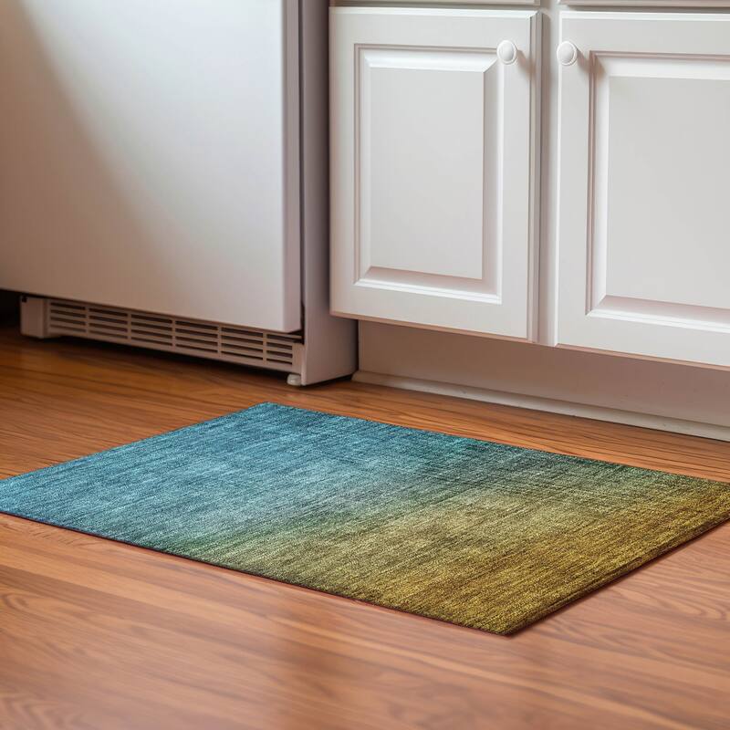 Premium Washable Super Soft Modern Ombre Mayfield Rug - Brown - 1' 8" x 2' 6" - Rectangle