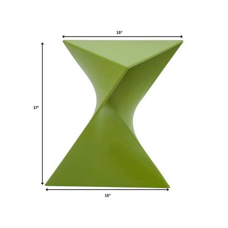 Randolph Modern Indoor Lightweight Side Table with Triangular Curved Design Accent End Table for Home Living Room or Bedroom