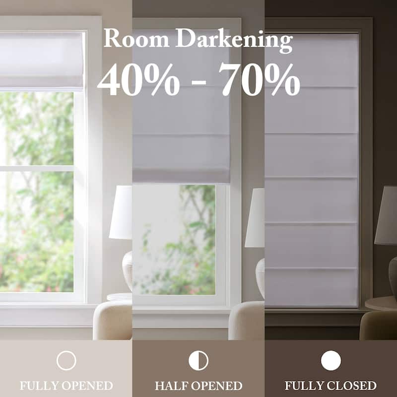 Madison Park Galen Matte Cordless Roman Blind Galen Matte fabric