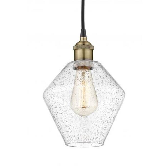 Innovations Lighting 616-1P-11-8 Cindyrella Pendant Cindyrella 8" Wide - Black Antique Brass / Seedy