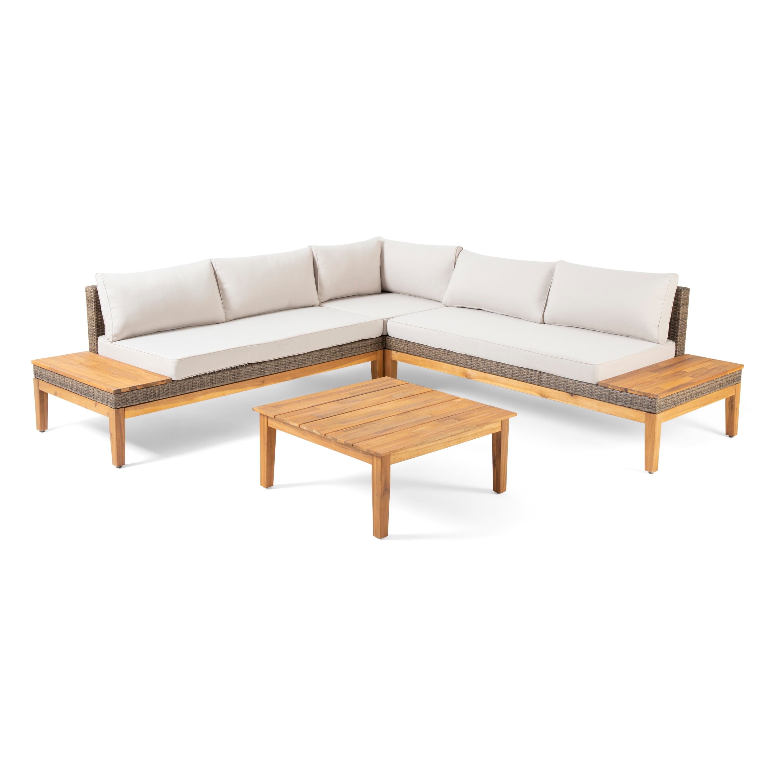 outdoor sectional with waterproof cushions