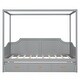 preview thumbnail 11 of 16, Twin Size Wooden Canopy Daybed with 3 in 1 Storage Drawers,Grey