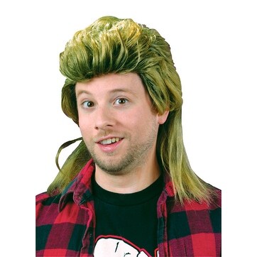Shop Blond Mullet Country Wig For Mens Halloween Costume Standard One Size Overstock 16271318