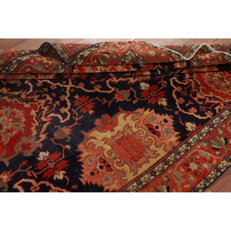 Pre-1900 Antique Sultanabad Persian Area Rug Hand-Knotted Wool Carpet - 4'9"x 6'8"
