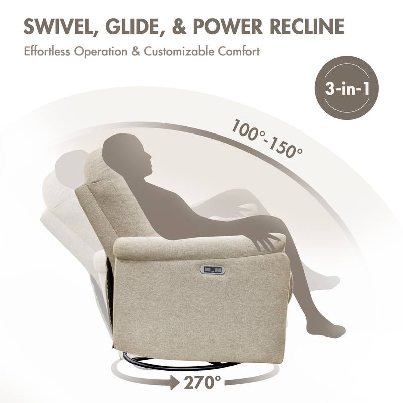 Madison Park Elio 3 in 1 Power Recliner