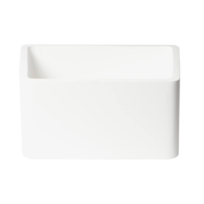 ALFI brand ABST55 White Matte Solid Surface Resin Bathroom / Shower Stool