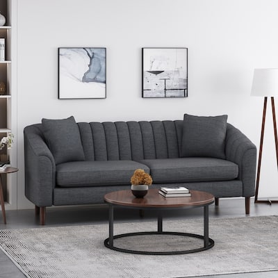 Ansonia Channel-tufted Sofa by Christopher Knight Home