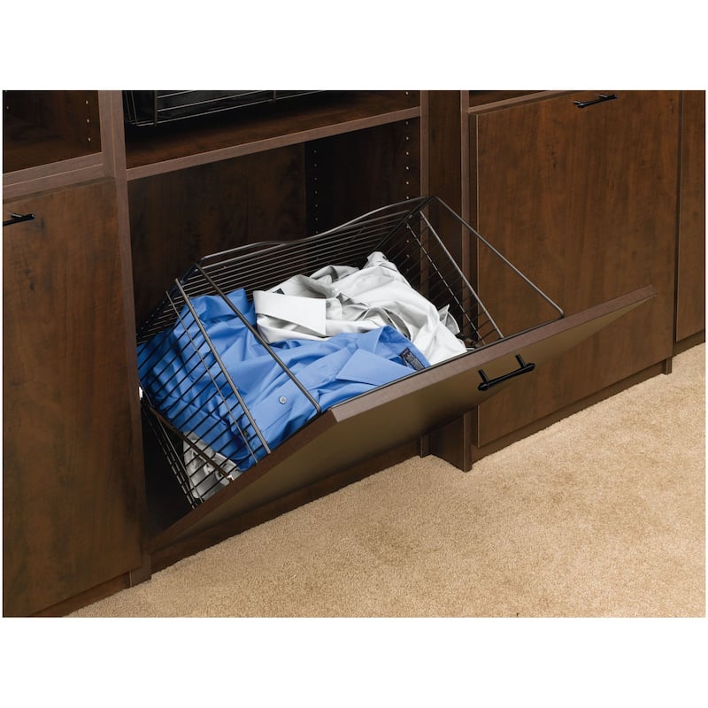 Rev-A-Shelf CTOHB Series Tilt Out Wire Hamper Basket for 21 Inch