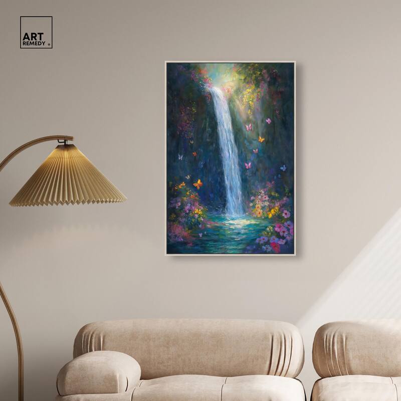 Hidden Falls II Canvas by Art Remedy