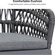 preview thumbnail 5 of 13, PURPLE LEAF Outdoor PE Rattan Outdoor Patio Furniture Dining Set with All Aluminum Frame