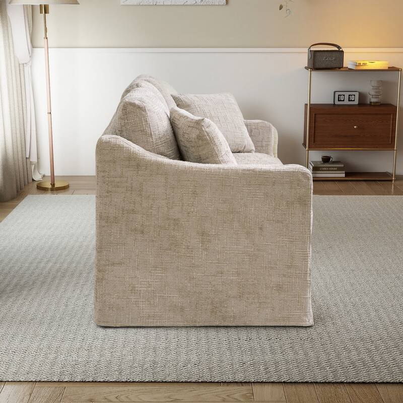 83.9"W Modern Casual Sofa With Removable Upholstery Cover