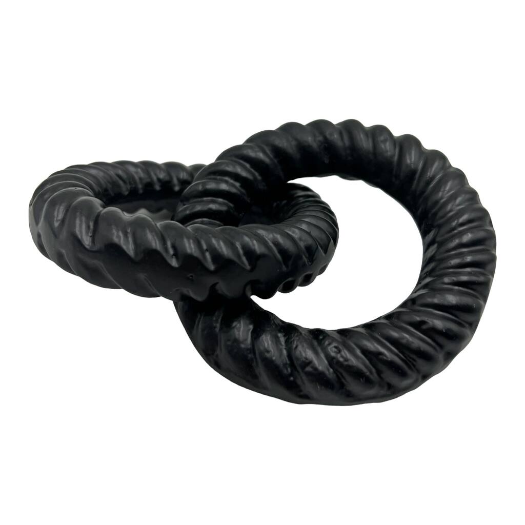 Decorative Handmade Aluminum 6 inch Modern Chain Sculpture - 6 x 4 x 1.5 in