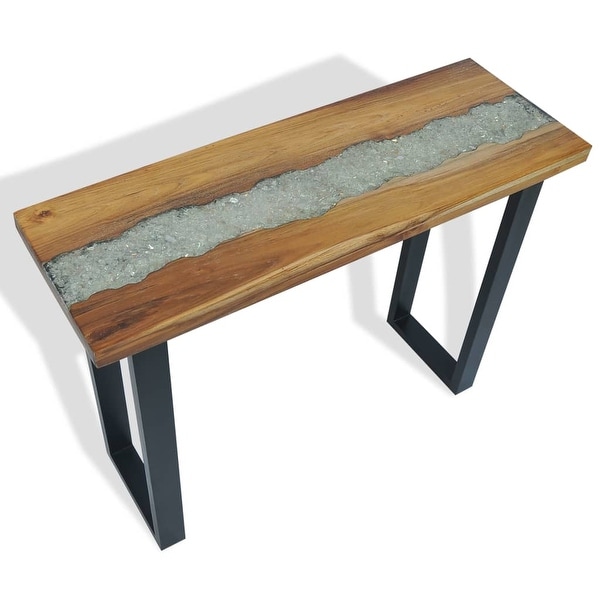 vidaXL Console Table Teak 39.4"x13.8"x29.5". Opens flyout.