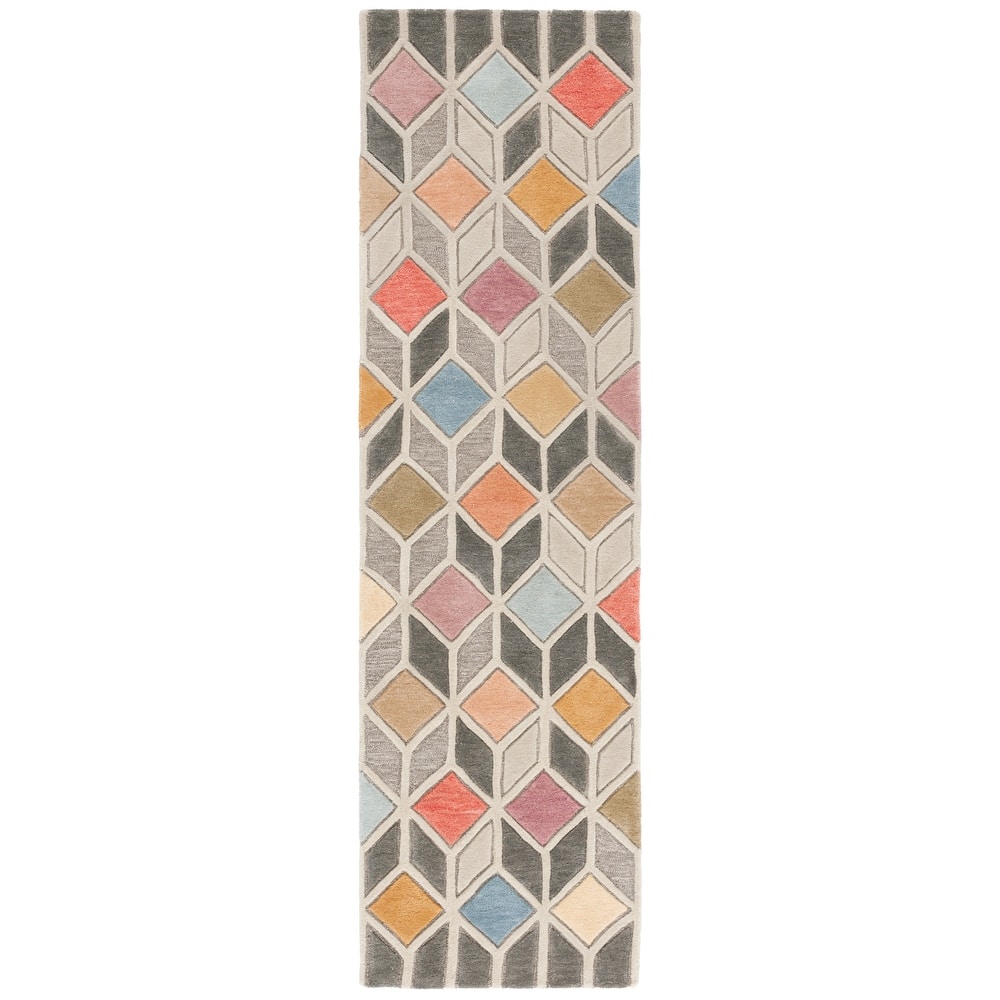 SAFAVIEH Handmade Rodeo Drive Alexys Mid-Century Modern Wool Rug