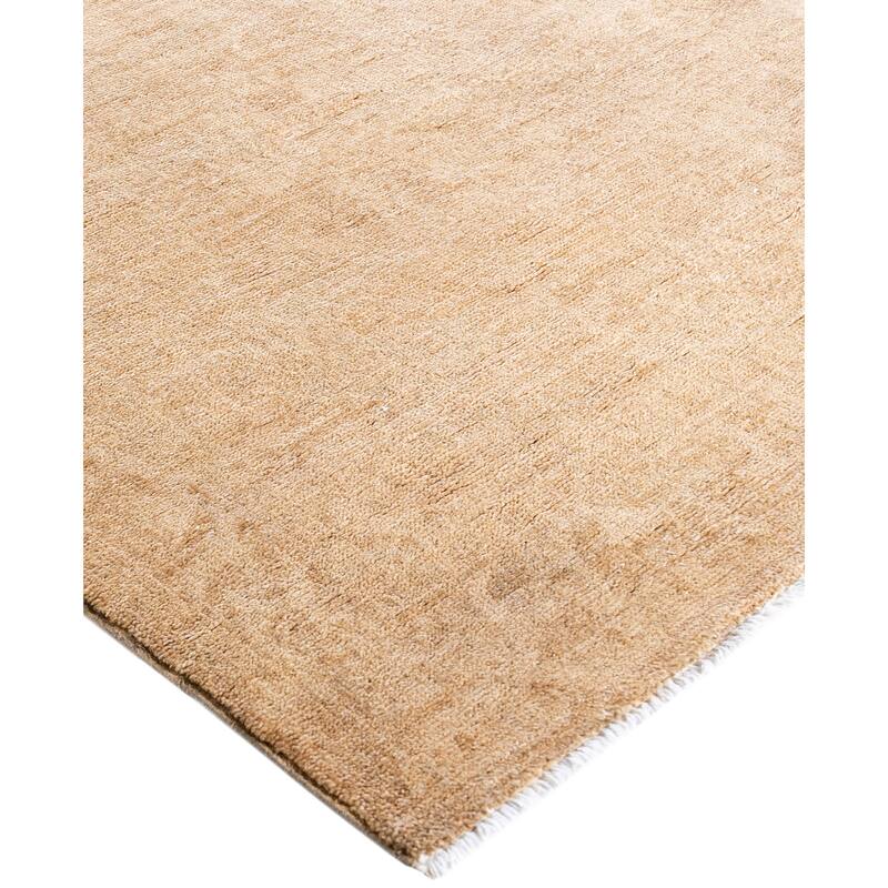 Overdyed One-of-a-Kind Hand-Knotted Runner Rug - Beige - 2' 8" x 9' 9"