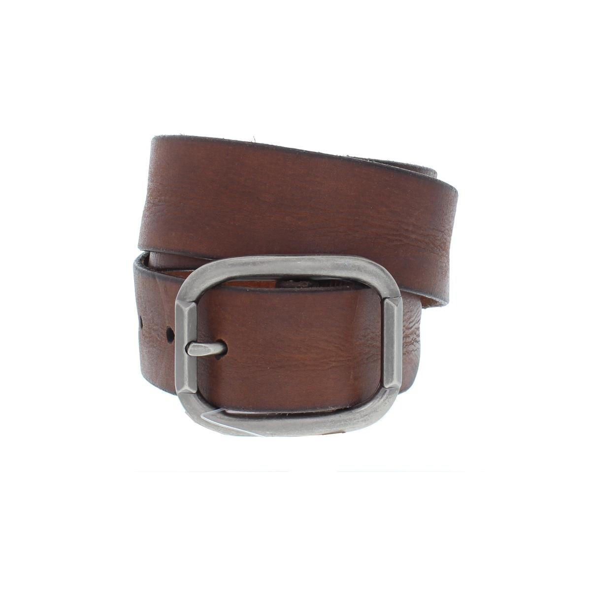 Shop John Varvatos Mens Casual Belt Leather Textured Brown 32
