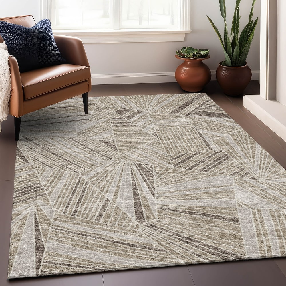 Premium Washable Super Soft Modern Mosaic Mayfield Rug