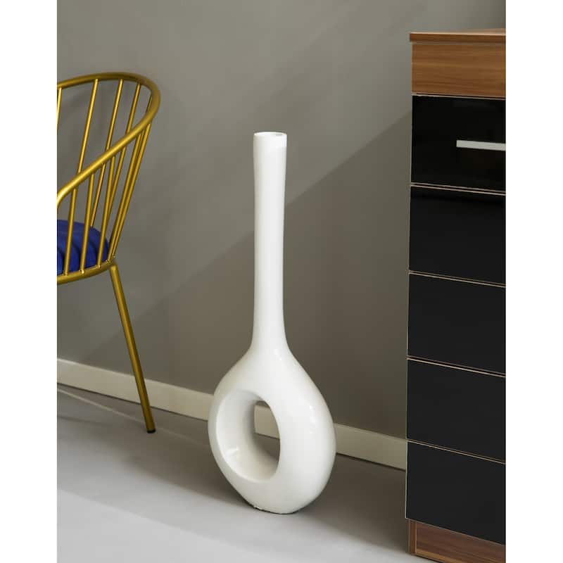 Tall Narrow Vase, Modern Floor Vase, Decorative Gift, Vase for Home Interior Design, 28-Inch-Tall Vase