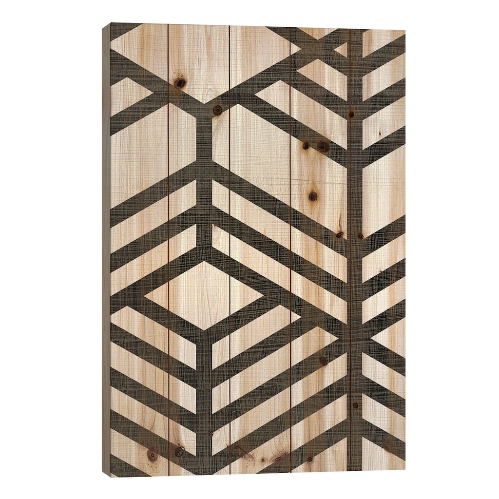 Night Shift II Print On Wood by Chariklia Zarris - Multi-Color
