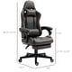 preview thumbnail 3 of 25, Vinsetto Gaming Chair Racing Style Office Ergonomic Chair Adjustable Height Swivel Recliner High Back PC Computer Desk Chair