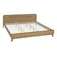 preview thumbnail 81 of 103, Rustic Pine Wood Bed Frame Low-Profile Platform Bed with Panel Headboard Solid Wood Slat Support and Extra Wide Thickened Legs