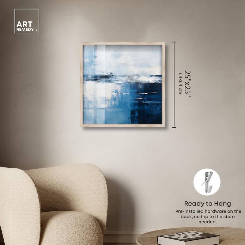 Layers of Blue Shadowbox by Art Remedy
