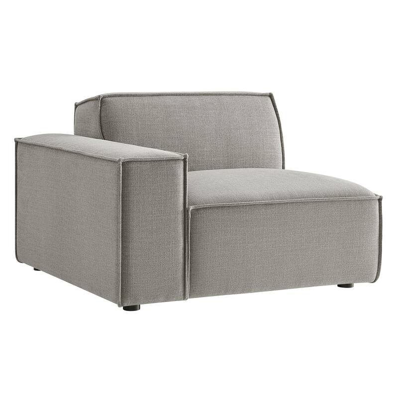 Restore Performance Fabric Upholstered Left-Facing Modular Lounge Chair