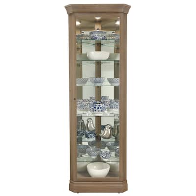 Howard Miller Delia III 6-shelf Solid Wood Corner Curio Cabinet