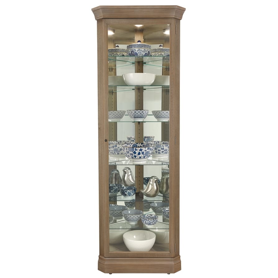 Howard Miller Delia III 6-shelf Solid Wood Corner Curio Cabinet