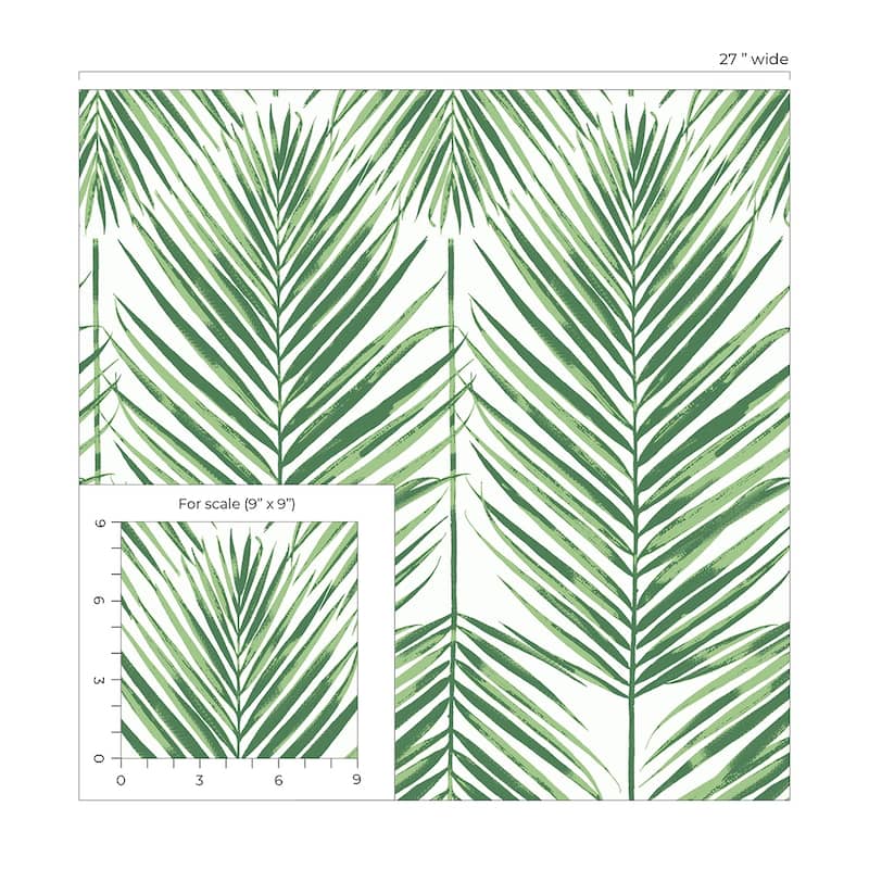 NextWall Paradise Palms Peel and Stick Wallpaper