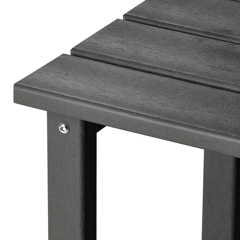 Polytrends Laguna Hdpe All Weather Outdoor Patio Square Side Table