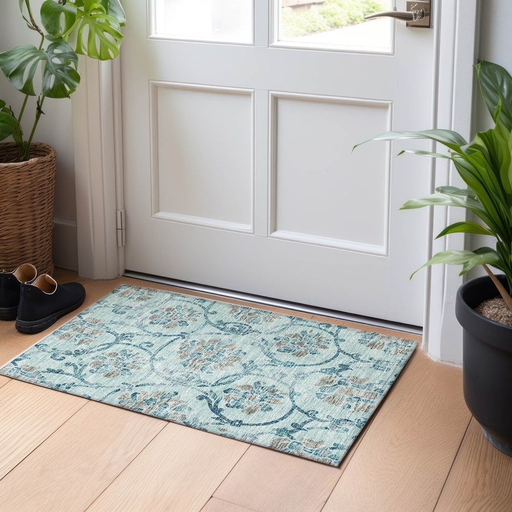 Premium Washable Super Soft Persian Floral Mayfield Rug