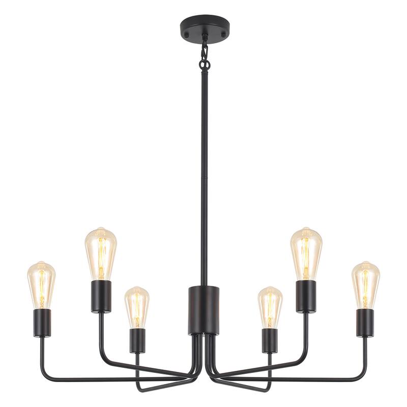 6-Light 30.15"W Kitchen Island Modern Chandeliers for Living Room