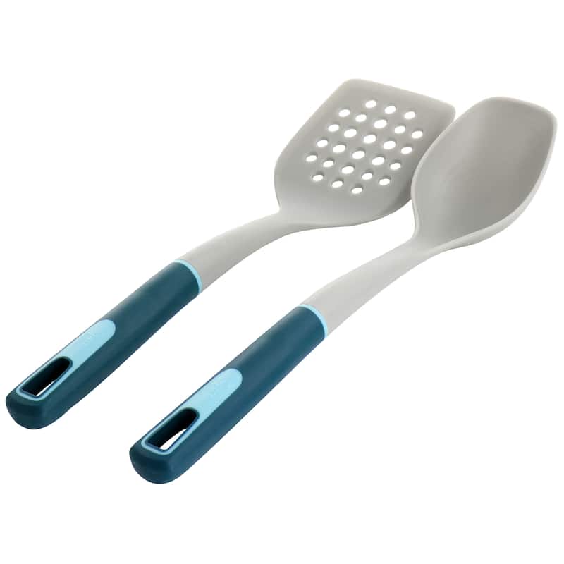 Spice by Tia Mowry Savory Saffron 7Pc Aluminum Cookware Set Teal