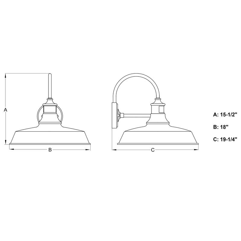 Bellevue VXWS71604 Bounty 16" Tall Outdoor Wall Sconce