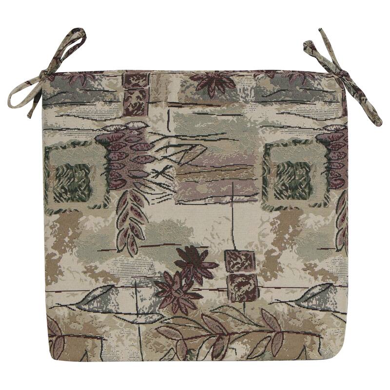 20-inch by 19-inch Tapestry Chair Cushion (Multiple Patterns, Set of 1,2, or 4) - 20 x 19