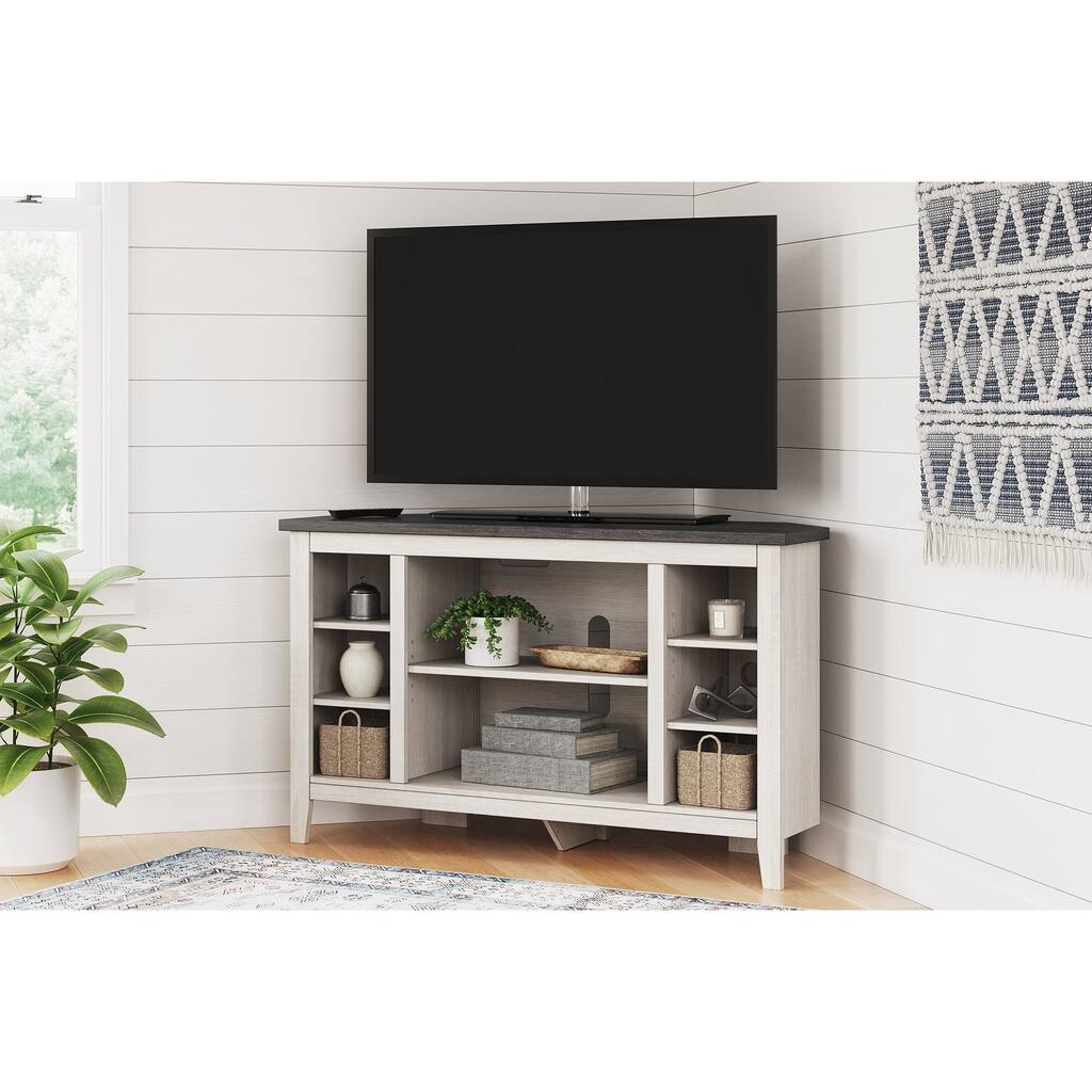Signature Design by Ashley Dorrinson Corner TV Stand - 48 inches in width
