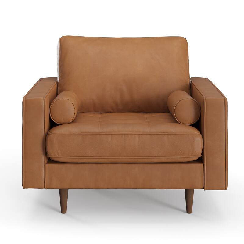 Bloomfield Upholstered Vegan Leather Arm Chair