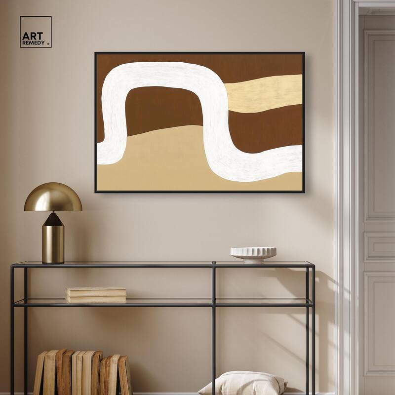 Minimal Wavy II Canvas by Art Remedy