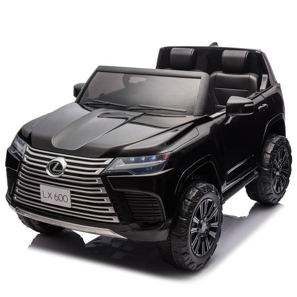 slide 2 of 60, 24V Lexus LX600 Ride-On Car with Bluetooth & Remote Control Black