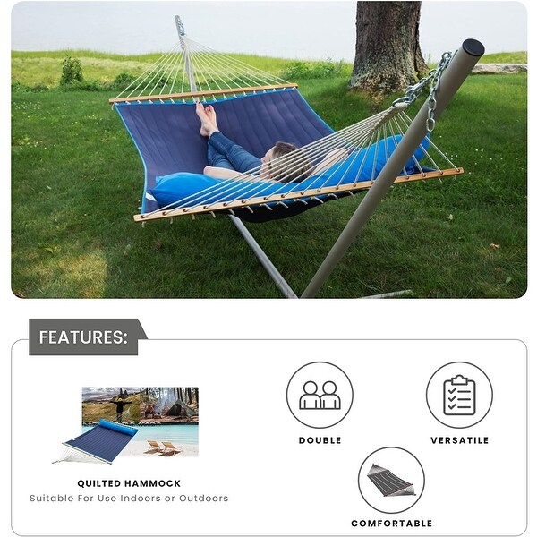 Ceara Patio Hammock Olefin Double Hammock Outdoor Patio Swing