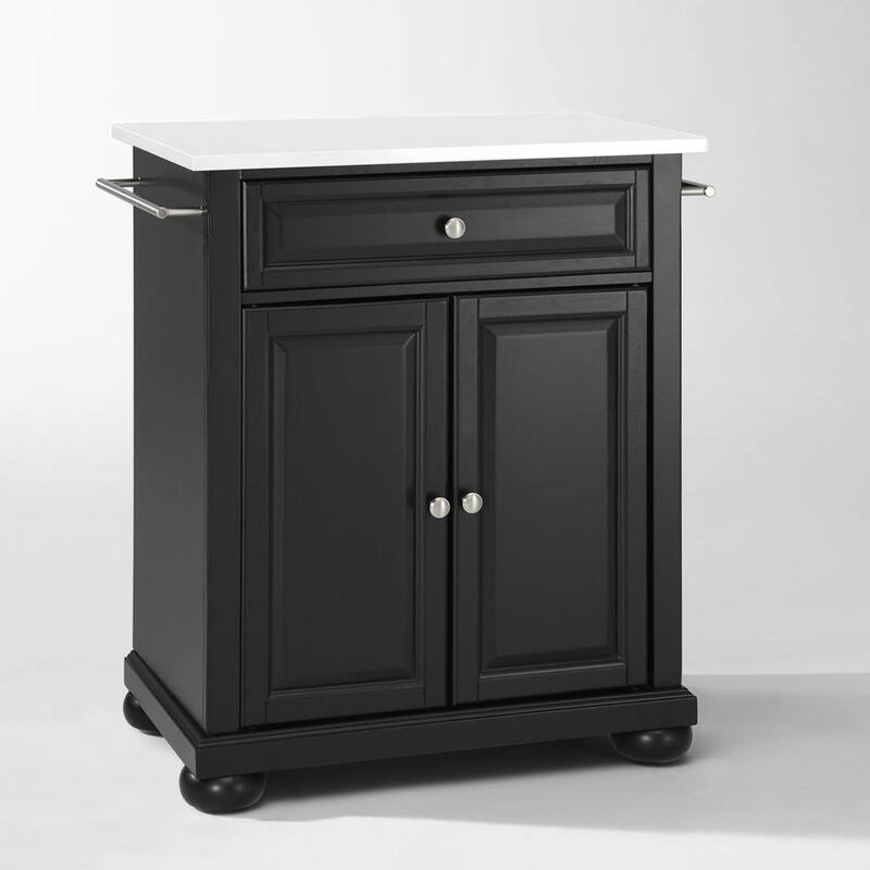Kitchen Island Cart Portable Stone Top Storage Island Modern Kitchen Furniture